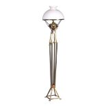 Brass floor lamp