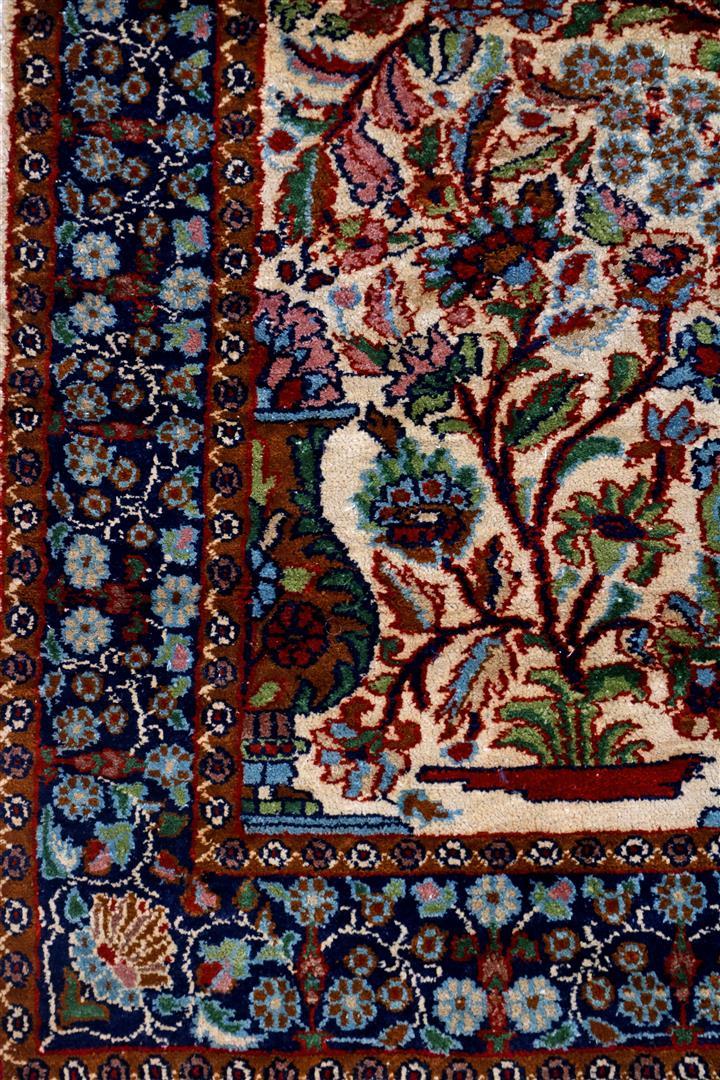 Hand-knotted half-silk prayer rug - Bild 3 aus 4