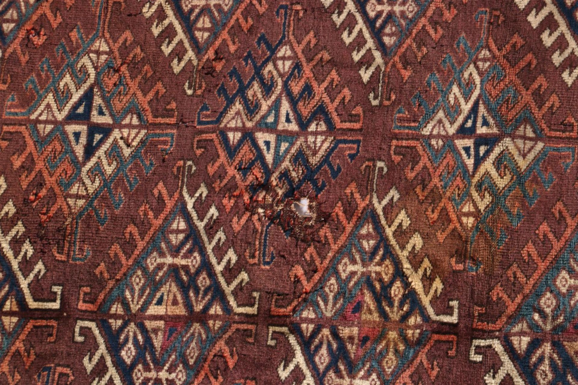 Hand-knotted oriental rug, Jamud, Turkmenistan - Image 3 of 5