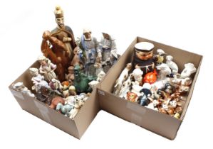 Lot various porcelain and earthenware figurines