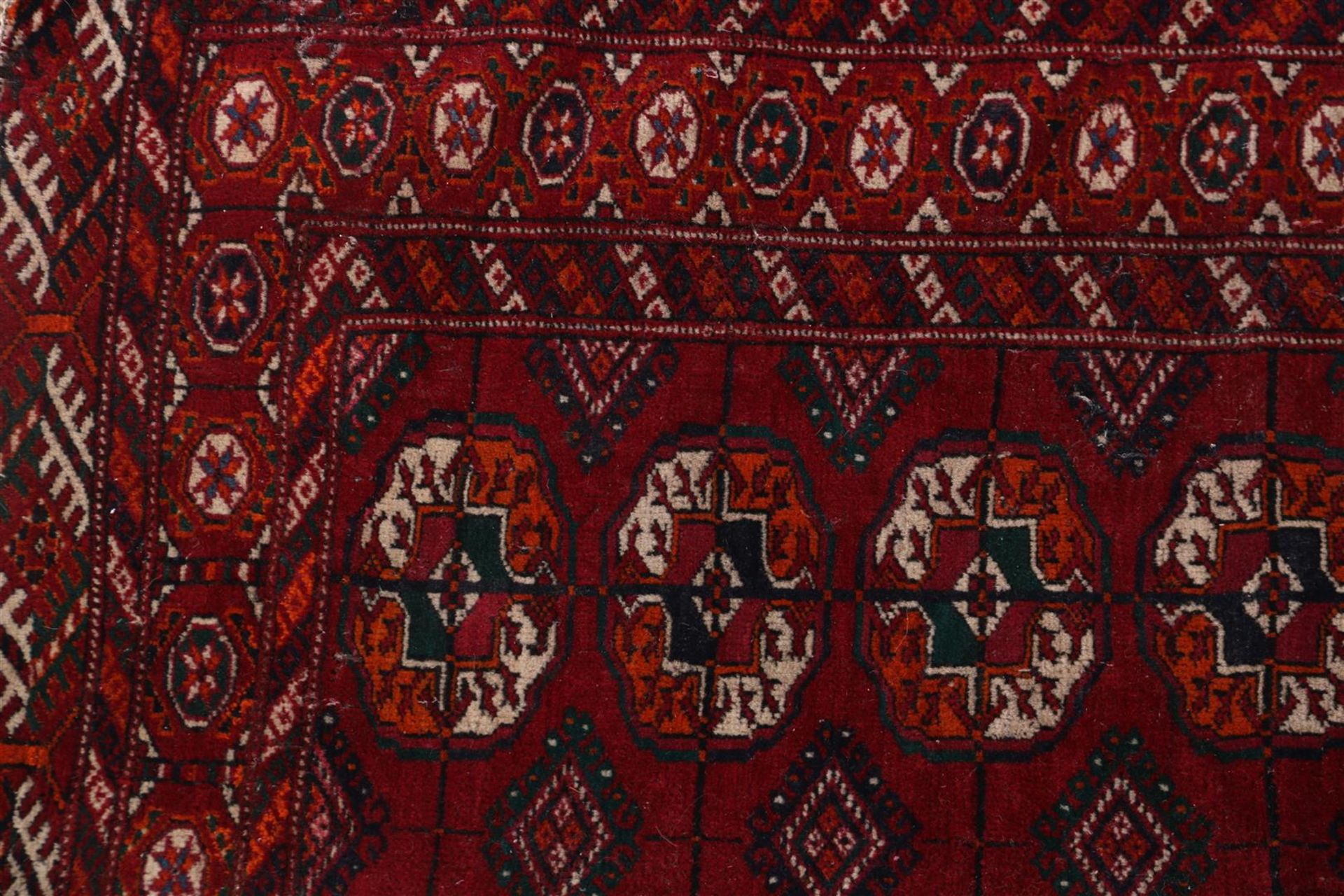 Hand-knotted oriental carpet, Turkaman - Image 3 of 4