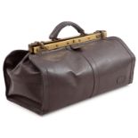 Brown leather doctor's bag