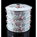 5-piece porcelain box, China 20th