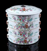 5-piece porcelain box, China 20th