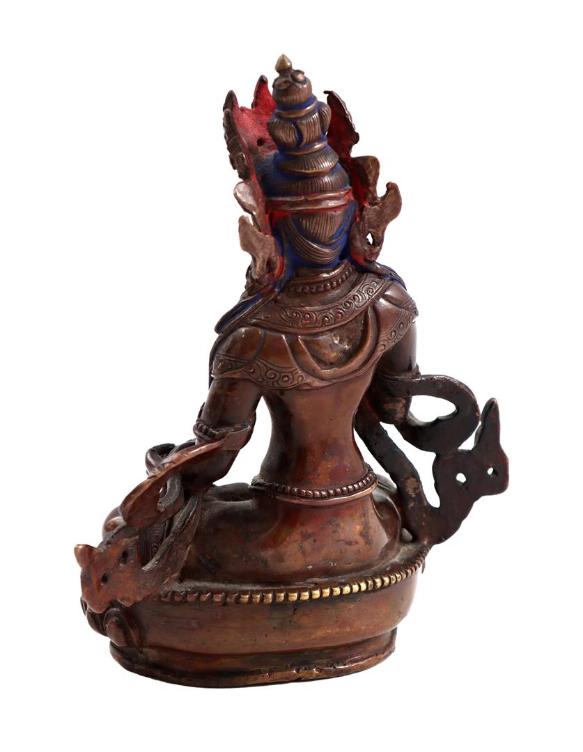 Bronze statue of Tara with vajra - Image 2 of 3