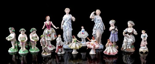 15 porcelain figurines