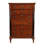 Oak 6-drawer chiffoniere