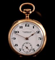 Pocket watch in gold case