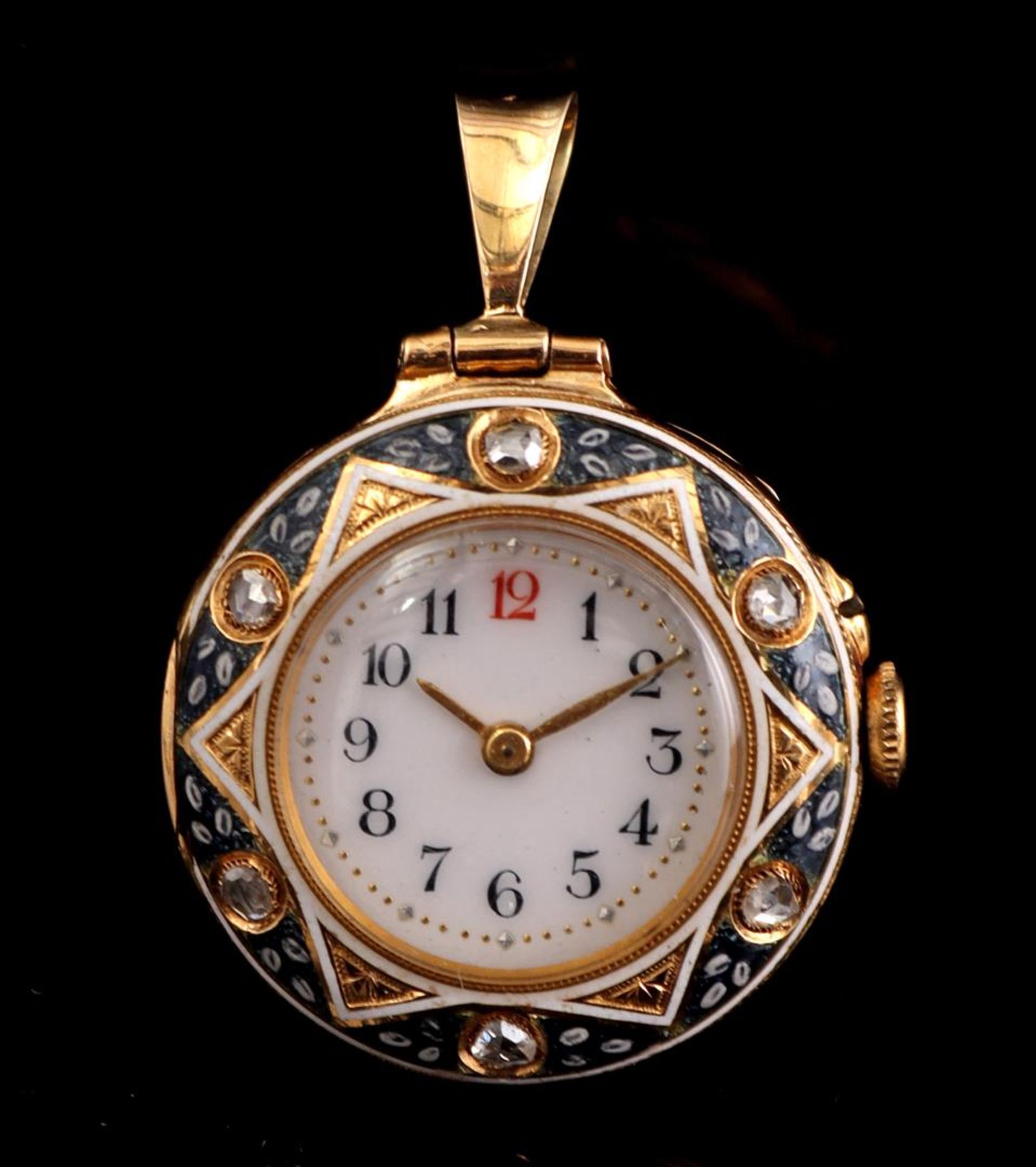 Pocket watch in gold case