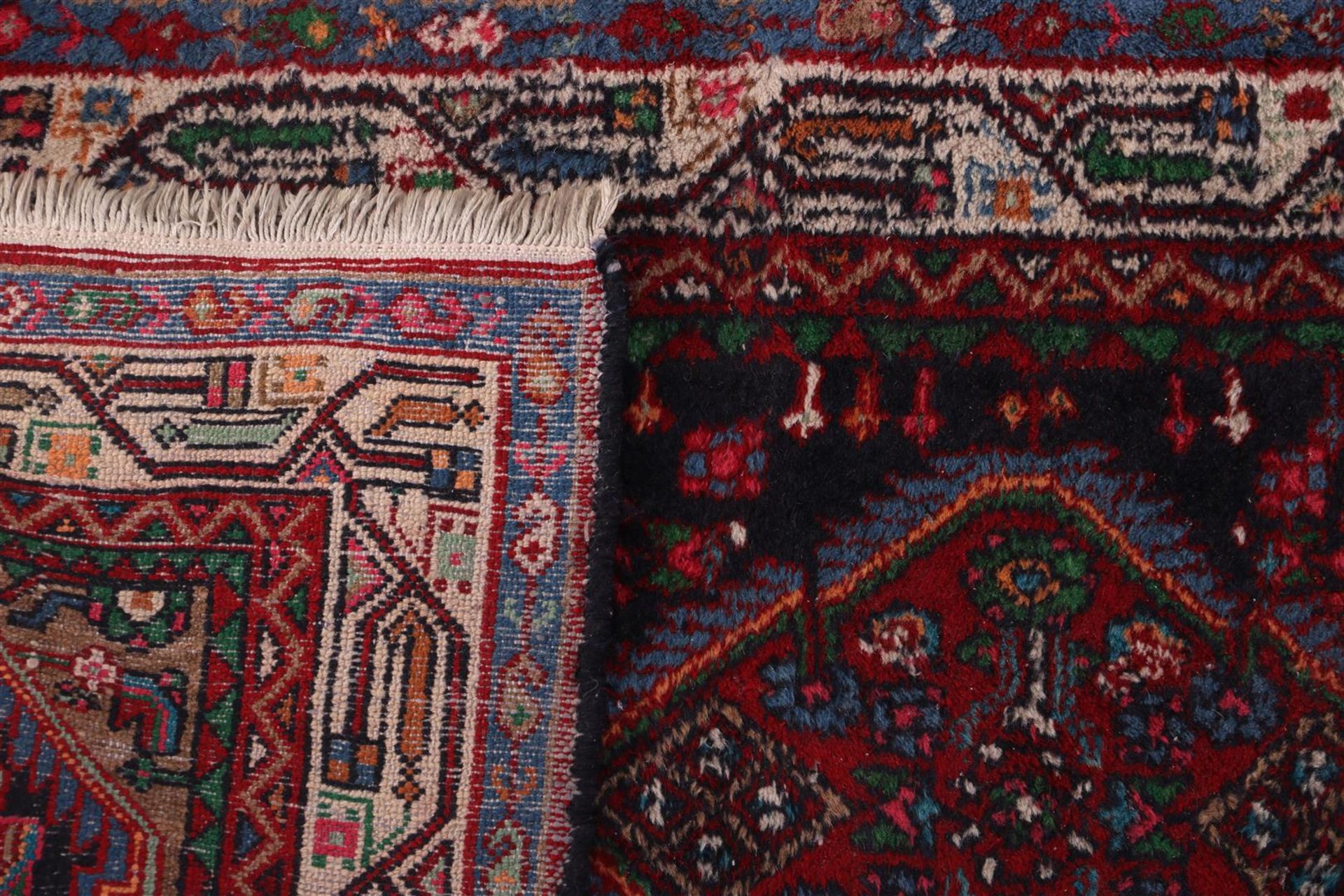 Hand-knotted oriental runner, Hamadan - Image 4 of 4