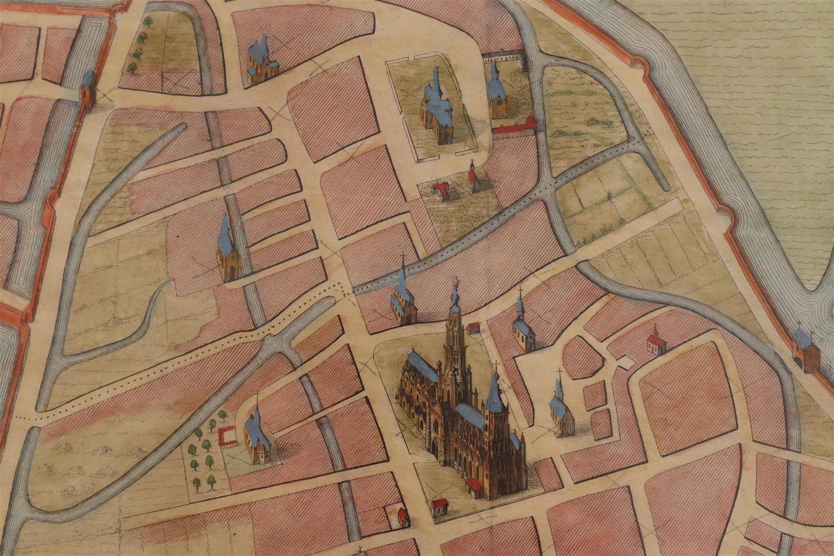 Colored map of Bois-Le-Duc - Image 3 of 4