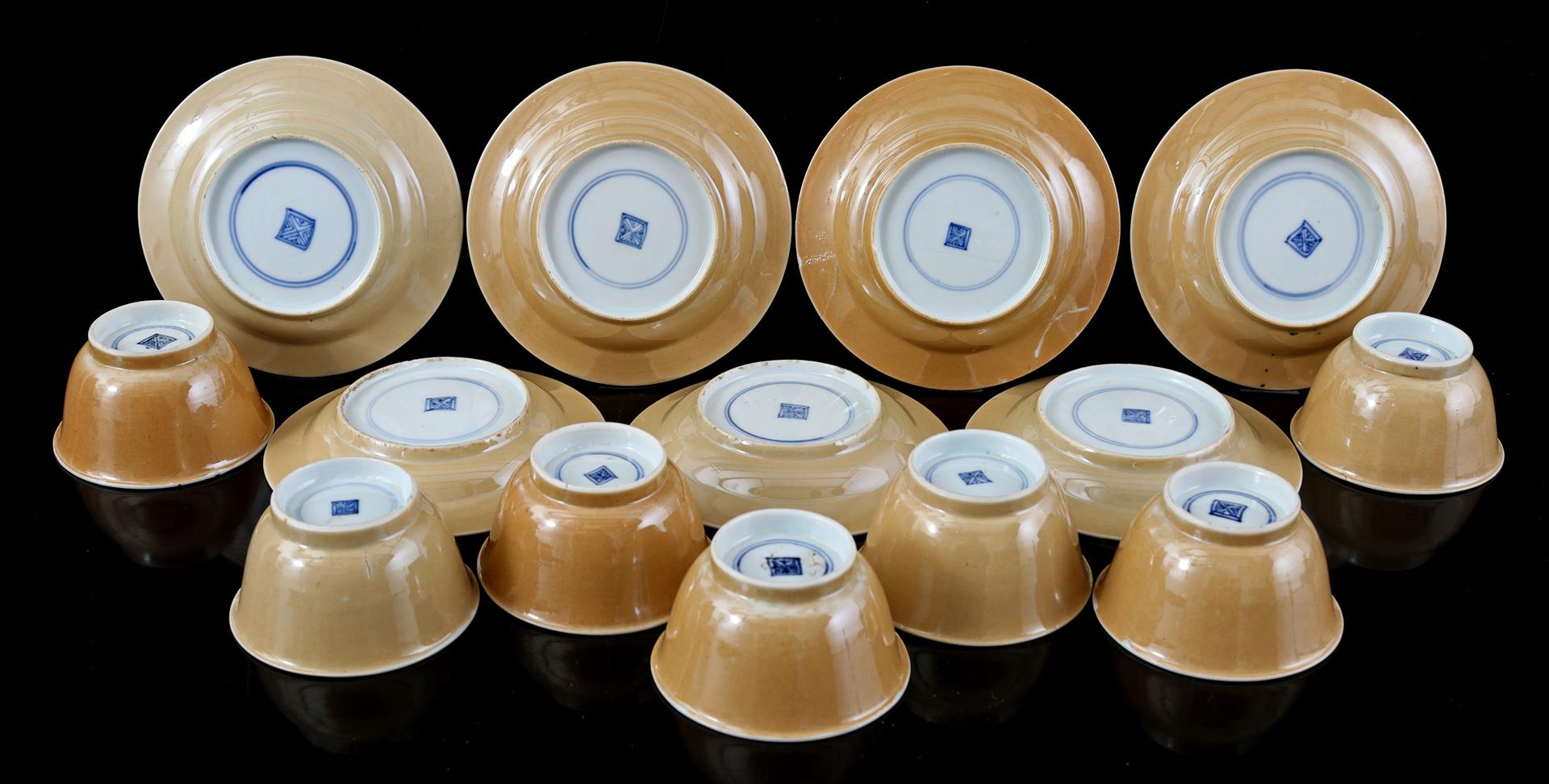 7 porcelain cups and saucers, Kangxi - Bild 3 aus 5