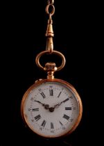 Pocket watch in gold case