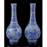 2 Maastricht porcelain vases