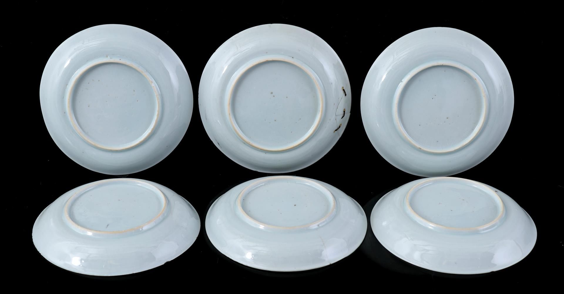 6 porcelain cups and saucers, Kangxi - Image 4 of 8