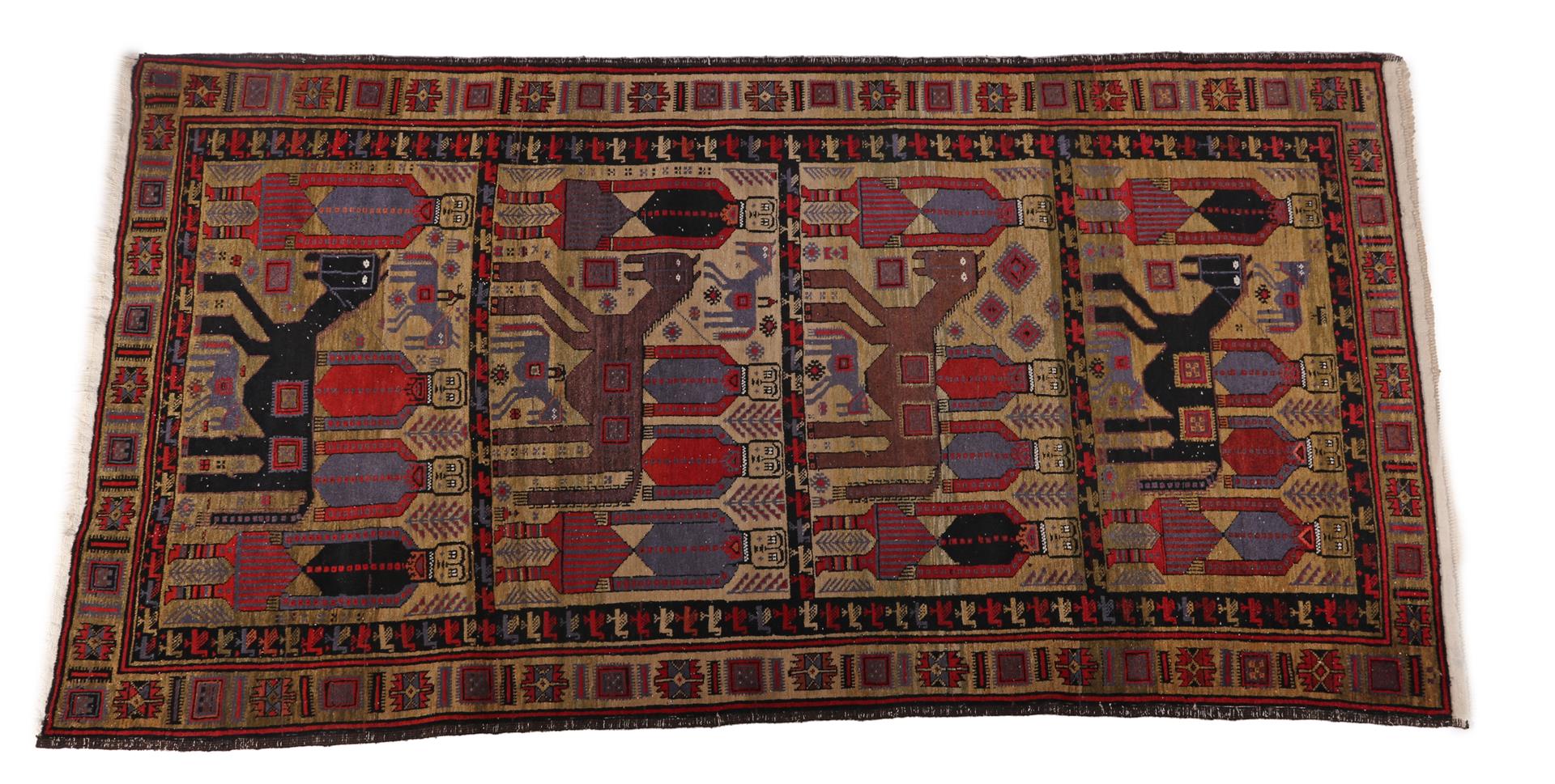 Hand-knotted oriental carpet, Belouch