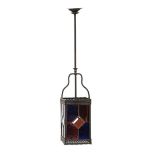 Stained glass hall lamp