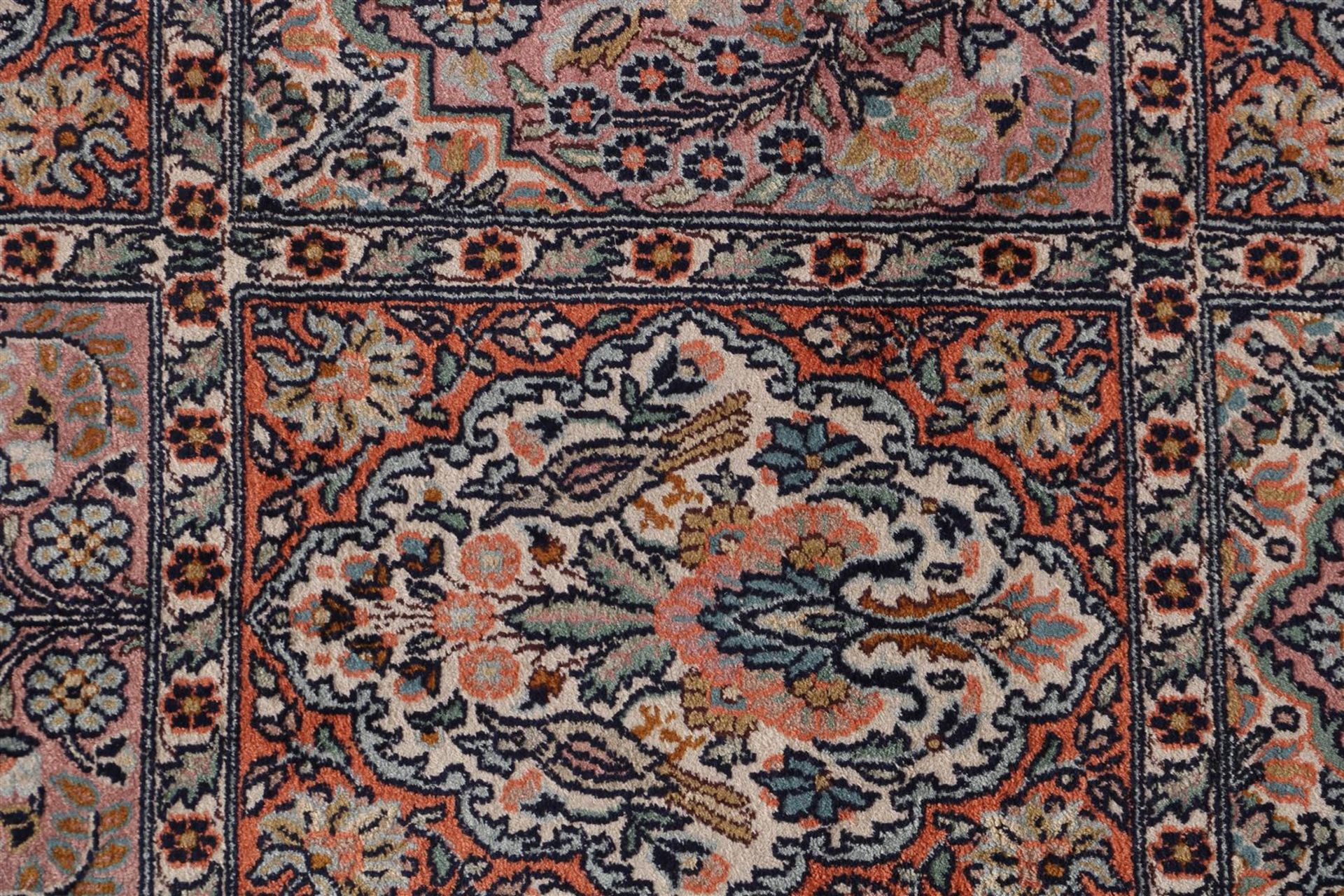 Hand-knotted oriental carpet, Kashmir India - Bild 2 aus 4