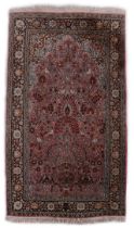 Hand-knotted half-silk carpet, Kashmir