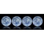 4 porcelain dishes, Qianlong