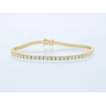 Bracelet Diamond 750 / 18 Yellow Gold