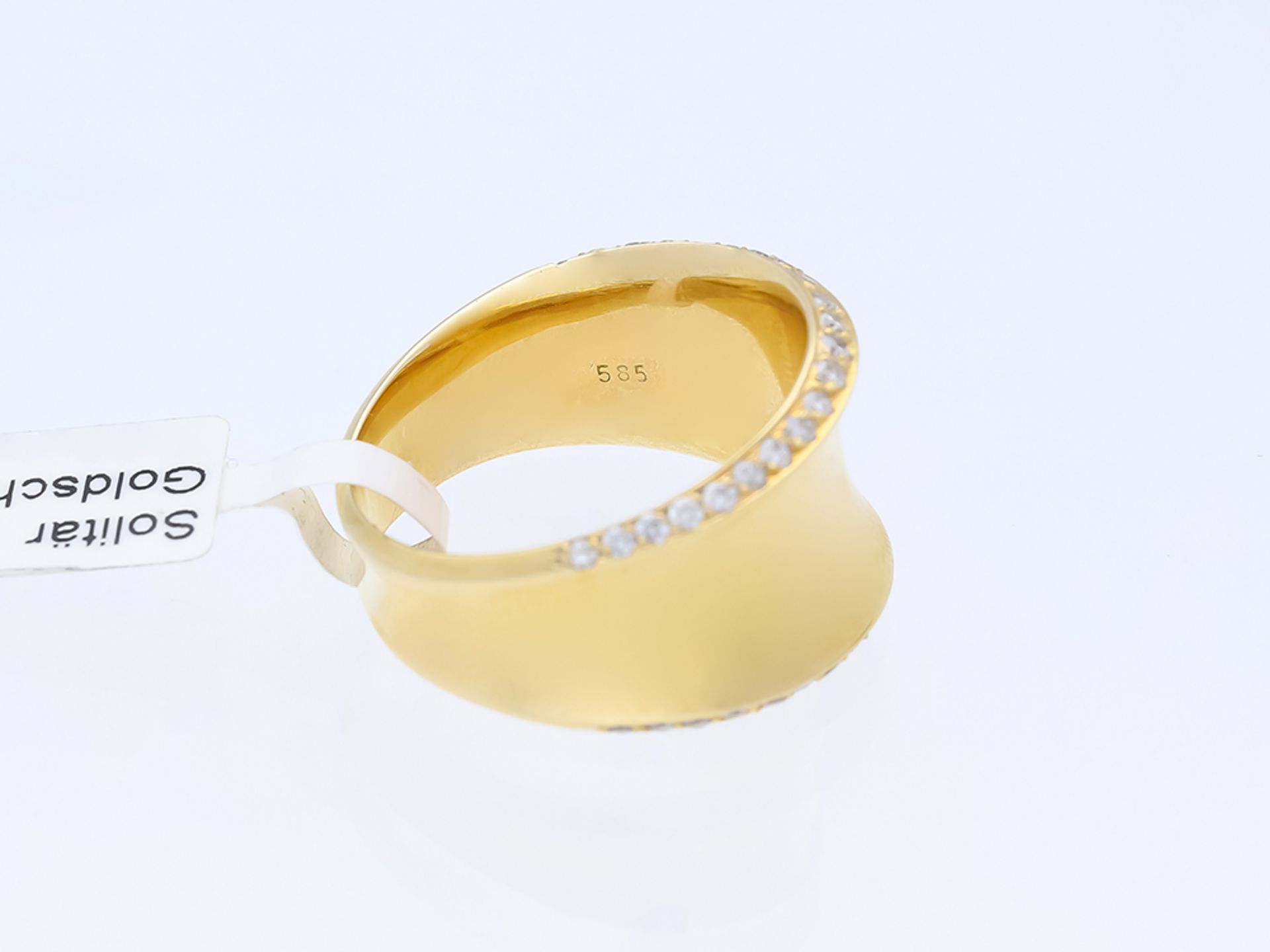 Ring Diamond 14 kt Yellow Gold - Image 5 of 8