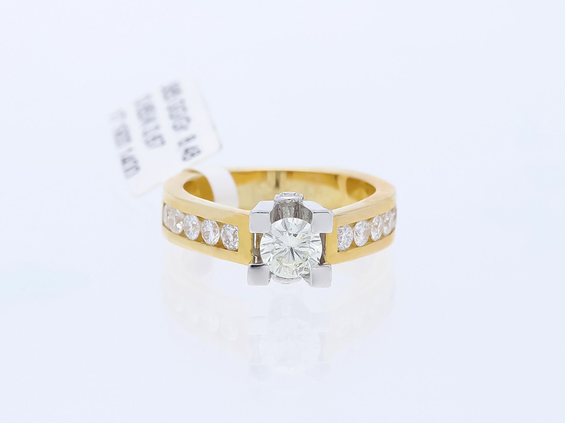 Ring Diamant Diamanten 585 / 14 Karat Gelbgold