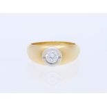 Ring Diamond 14 kt Yellow Gold