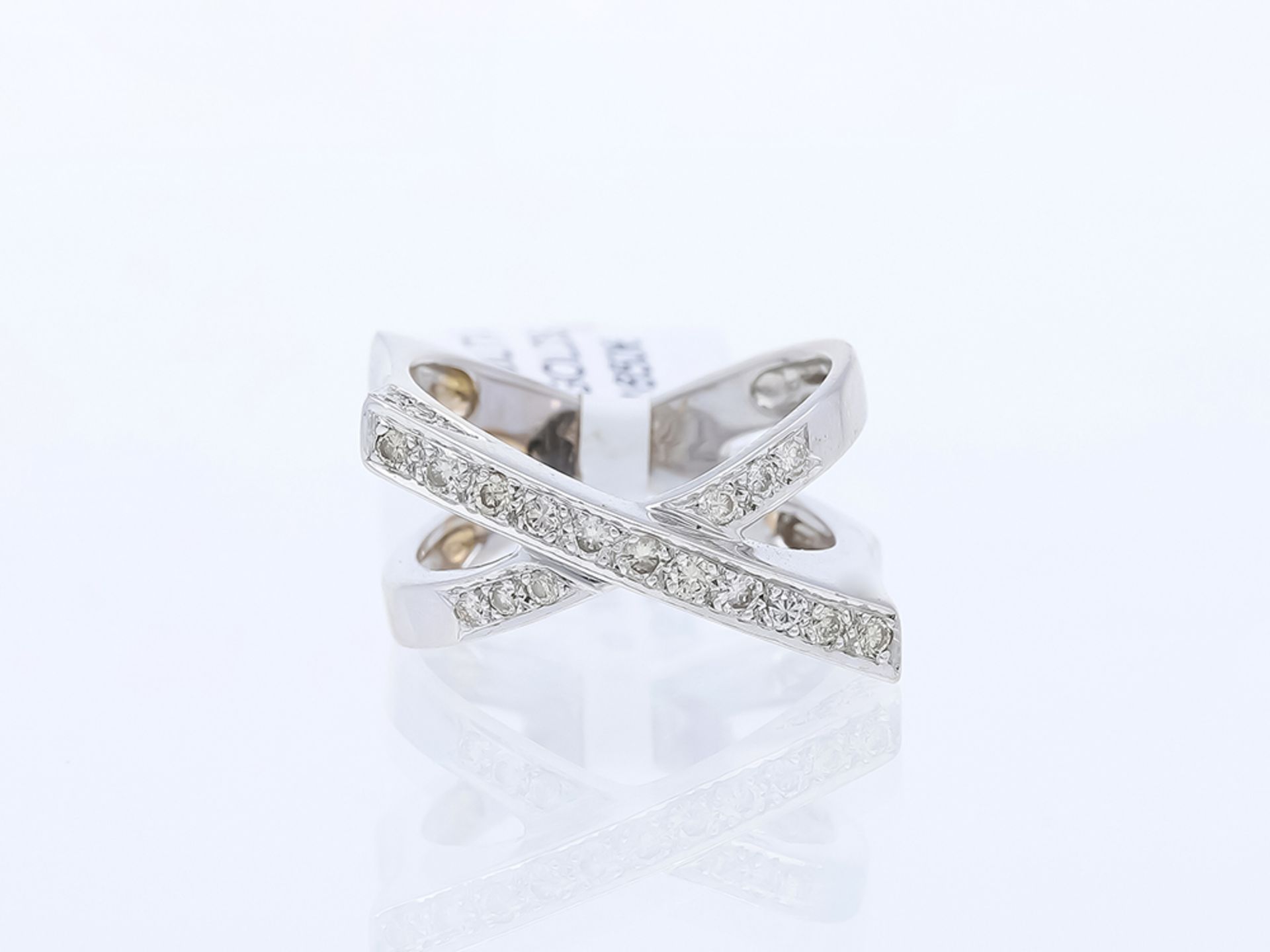 Ring Diamond 750 / 18 White Gold