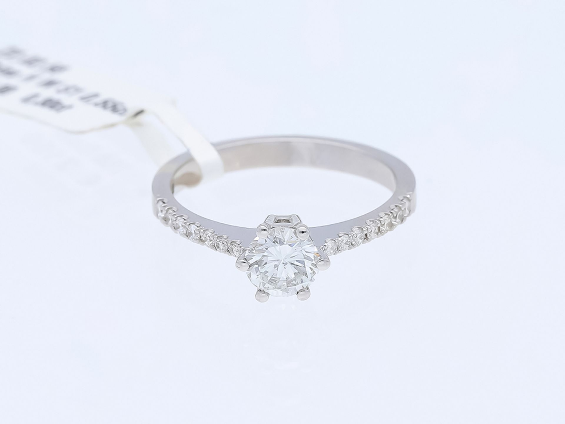 Ring Diamond 750 / 18 White Gold