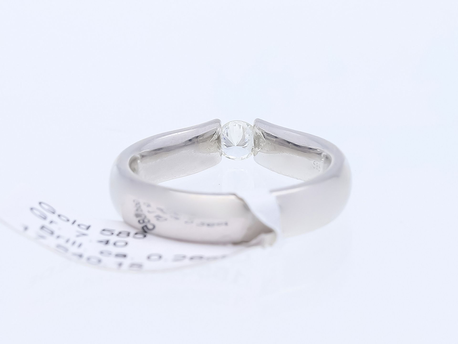 Ring Diamond 14 kt White Gold - Image 3 of 8