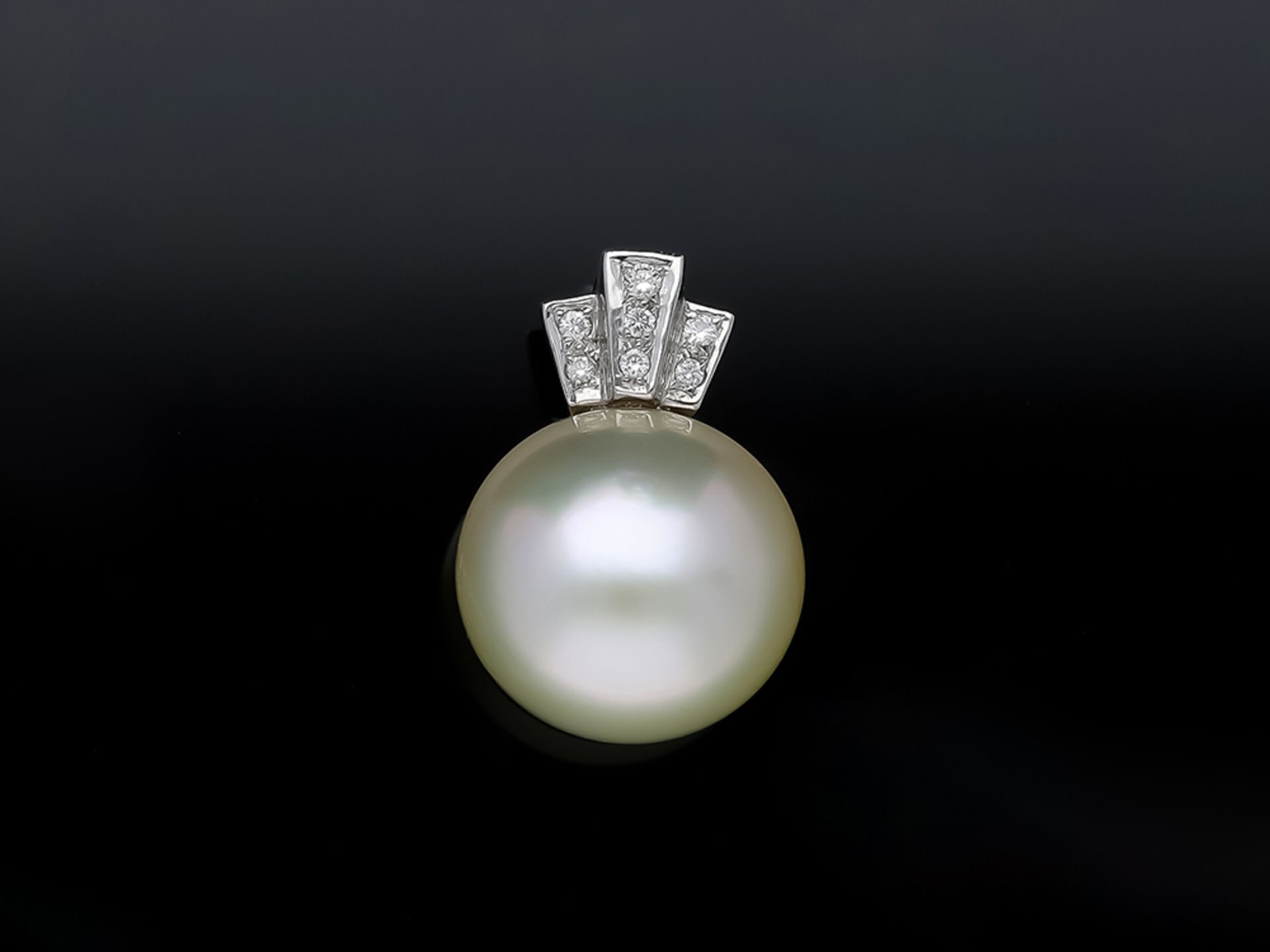 Pendant South Sea Pearl 750 White Gold Diamond - Image 2 of 8