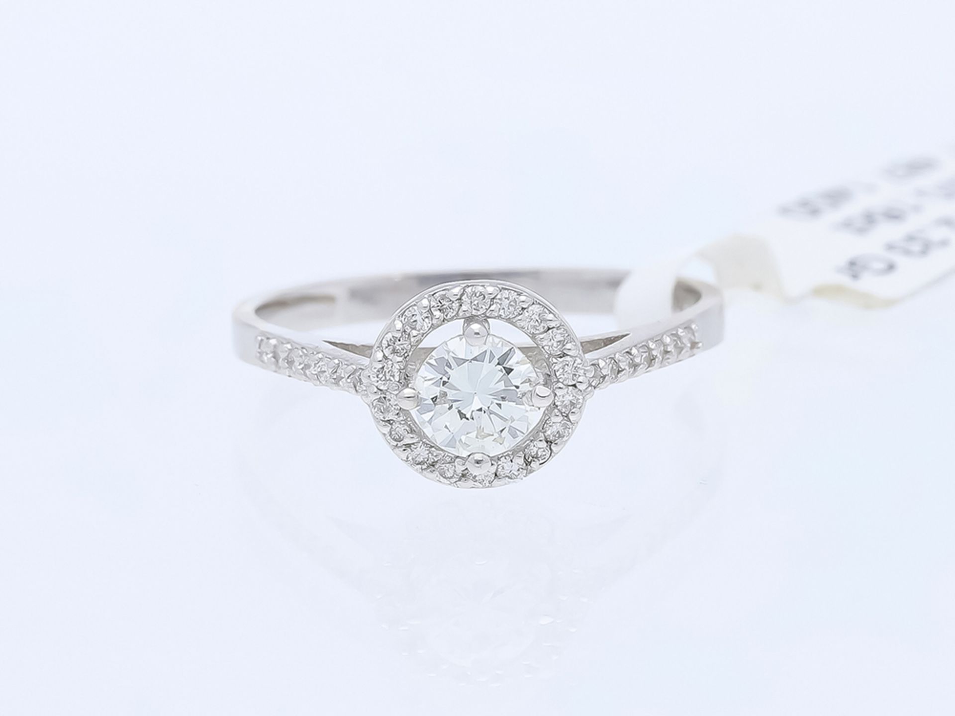 Ring Diamond 750 / 18 White Gold