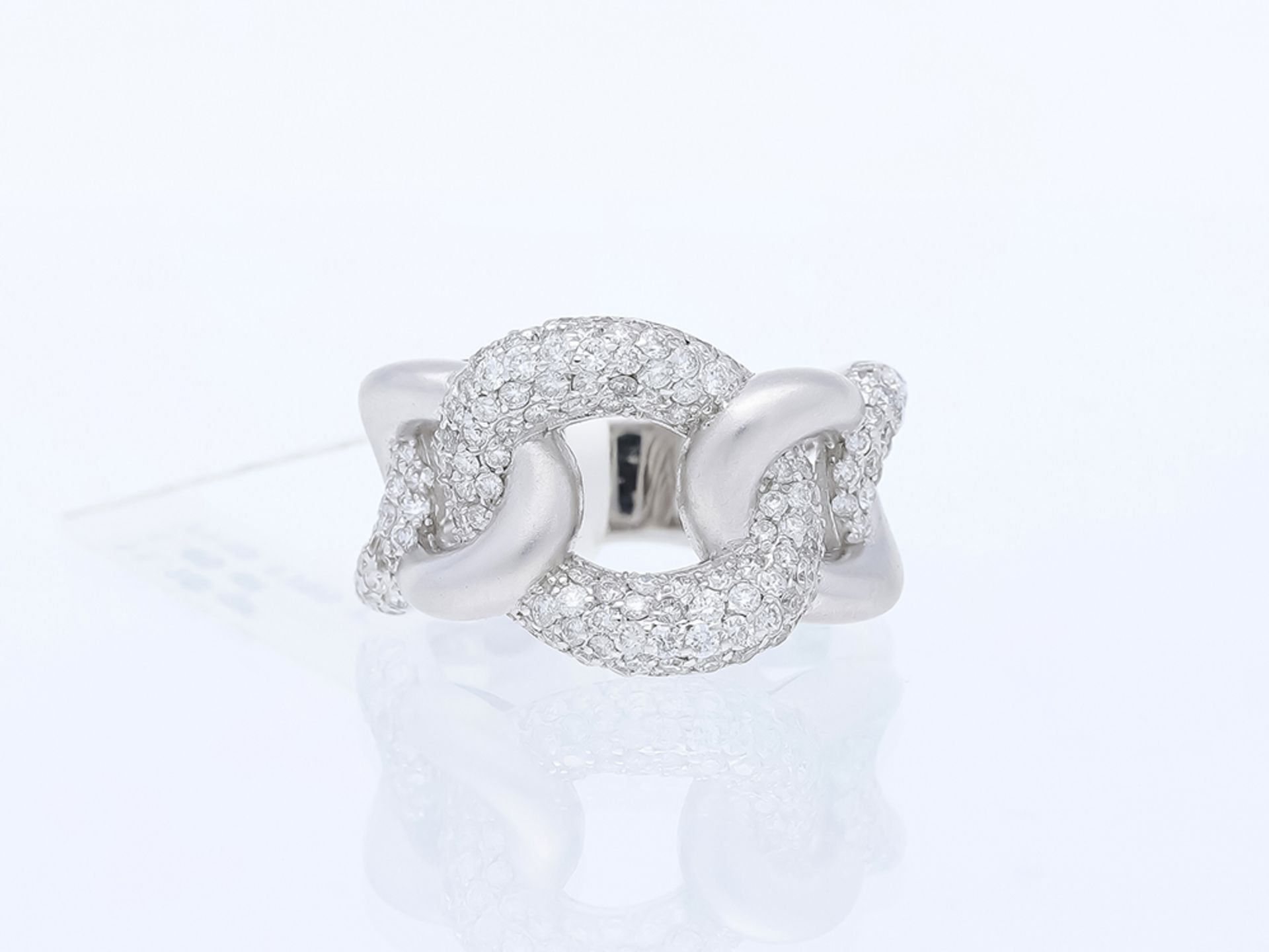 Ring Diamond 750 / 18 White Gold