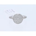 Ring Diamond 585 / 14 White Gold