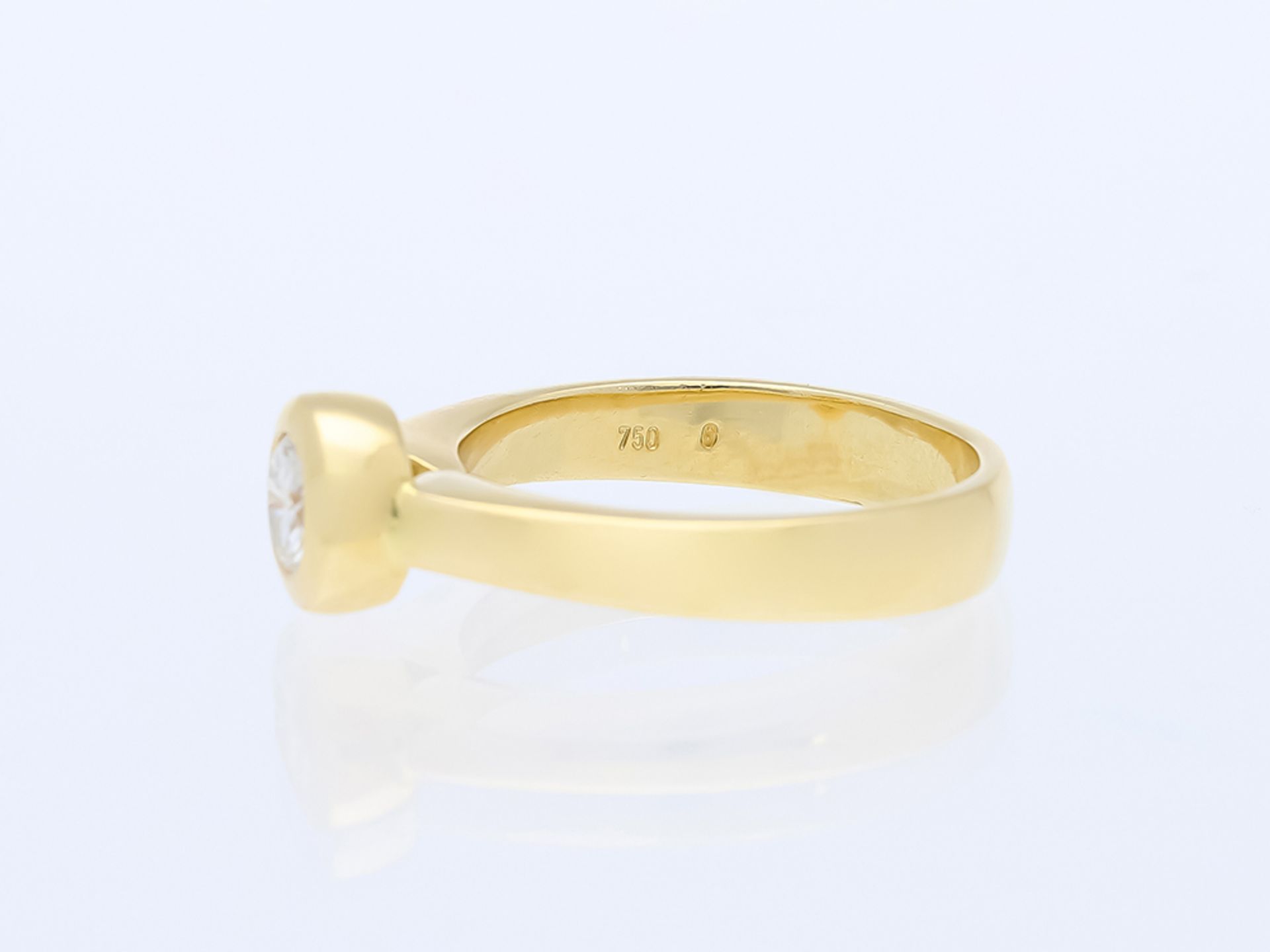 Ring Diamant 750 / 18 Karat Gelbgold - Bild 4 aus 6