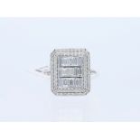 Ring Diamond 14 kt White Gold Diamond Accents