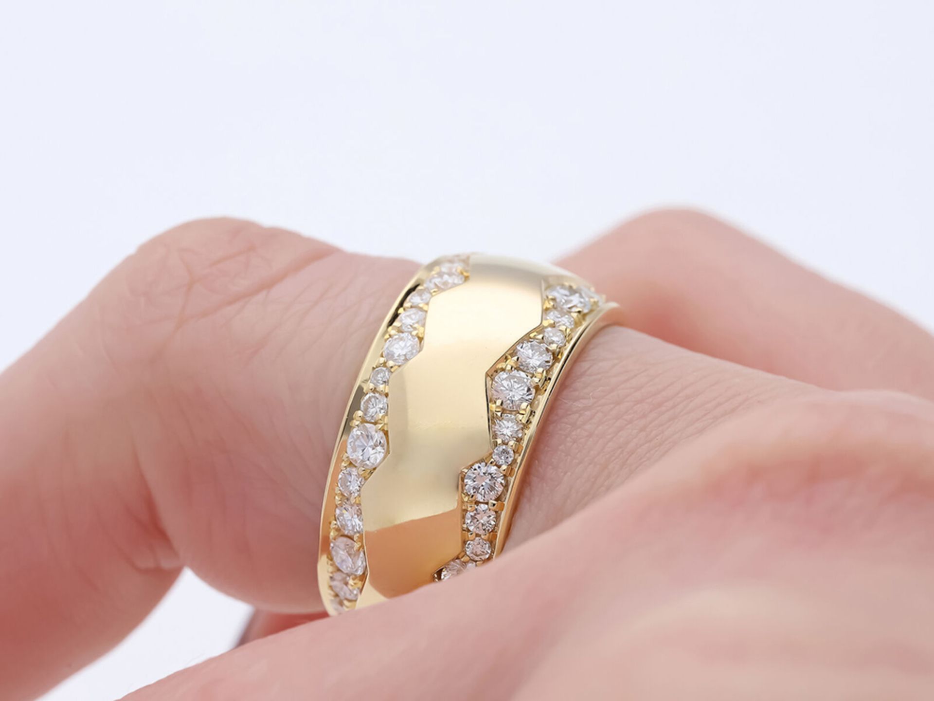 Ring Diamant 585 / 14 Karat Gelbgold - Bild 5 aus 6