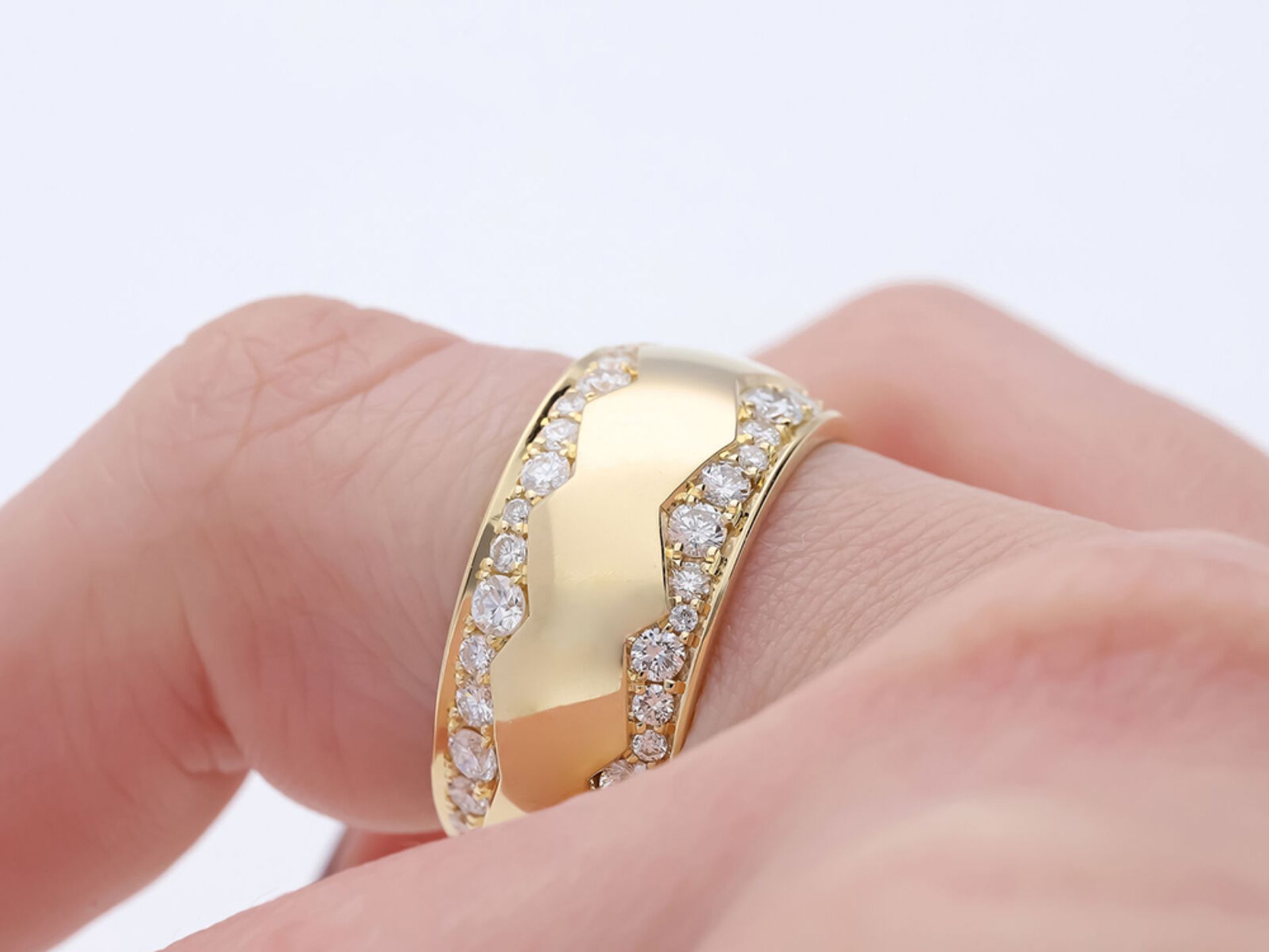 Ring Diamond 14 kt Yellow Gold - Image 5 of 6