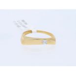 Ring Diamant 585 / 14 Karat Gelbgold