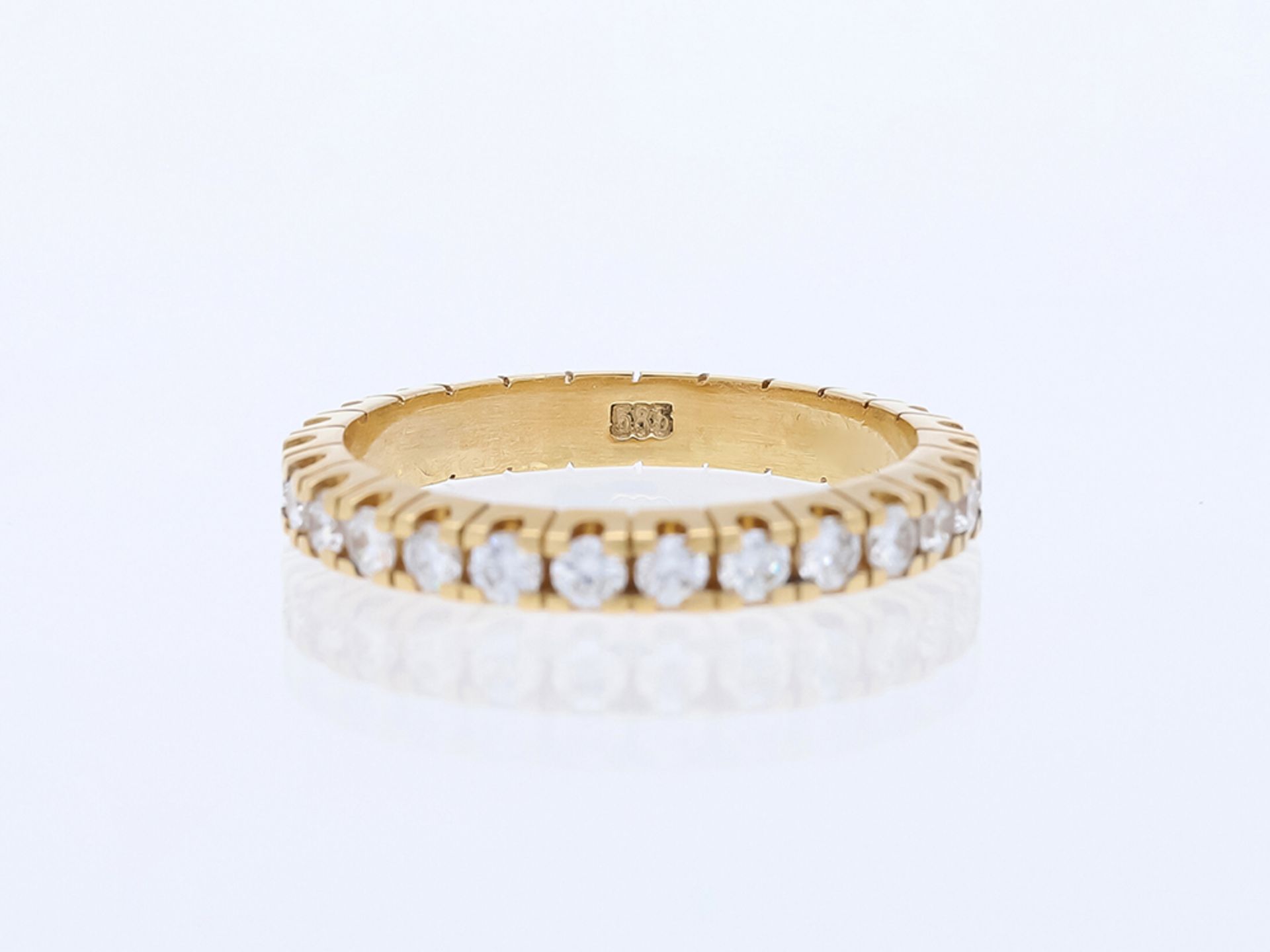 Ring Diamond 14 kt Yellow Gold - Image 2 of 6