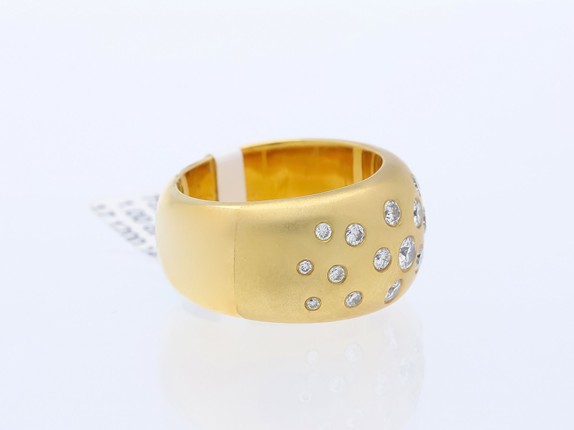 Ring Diamond 750 / 18 Yellow Gold - Image 3 of 8