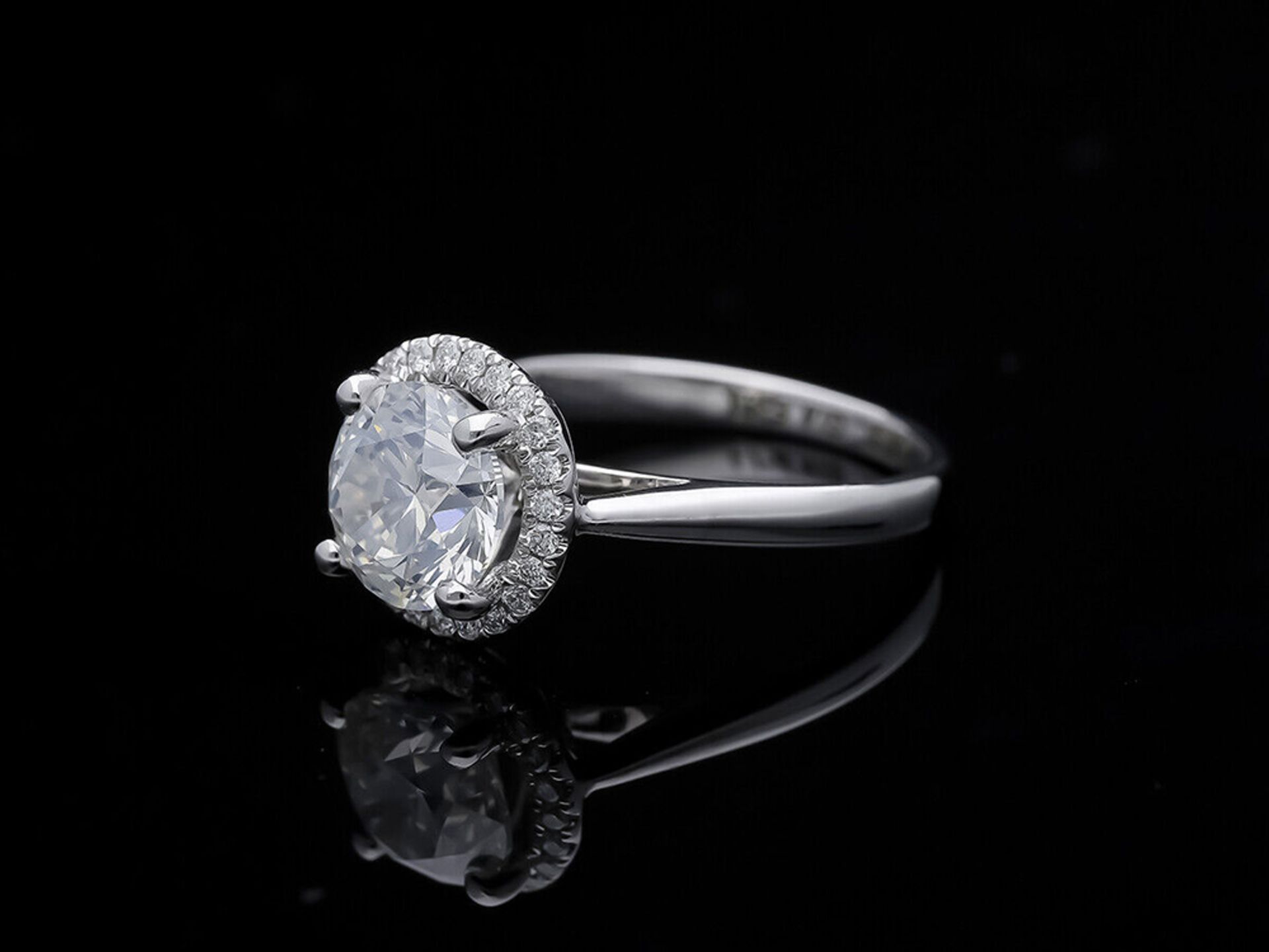 Ring mit 2,00 Karat Diamant mit GIA Expertise 750 / 18 Karat Weißgold - Bild 2 aus 6