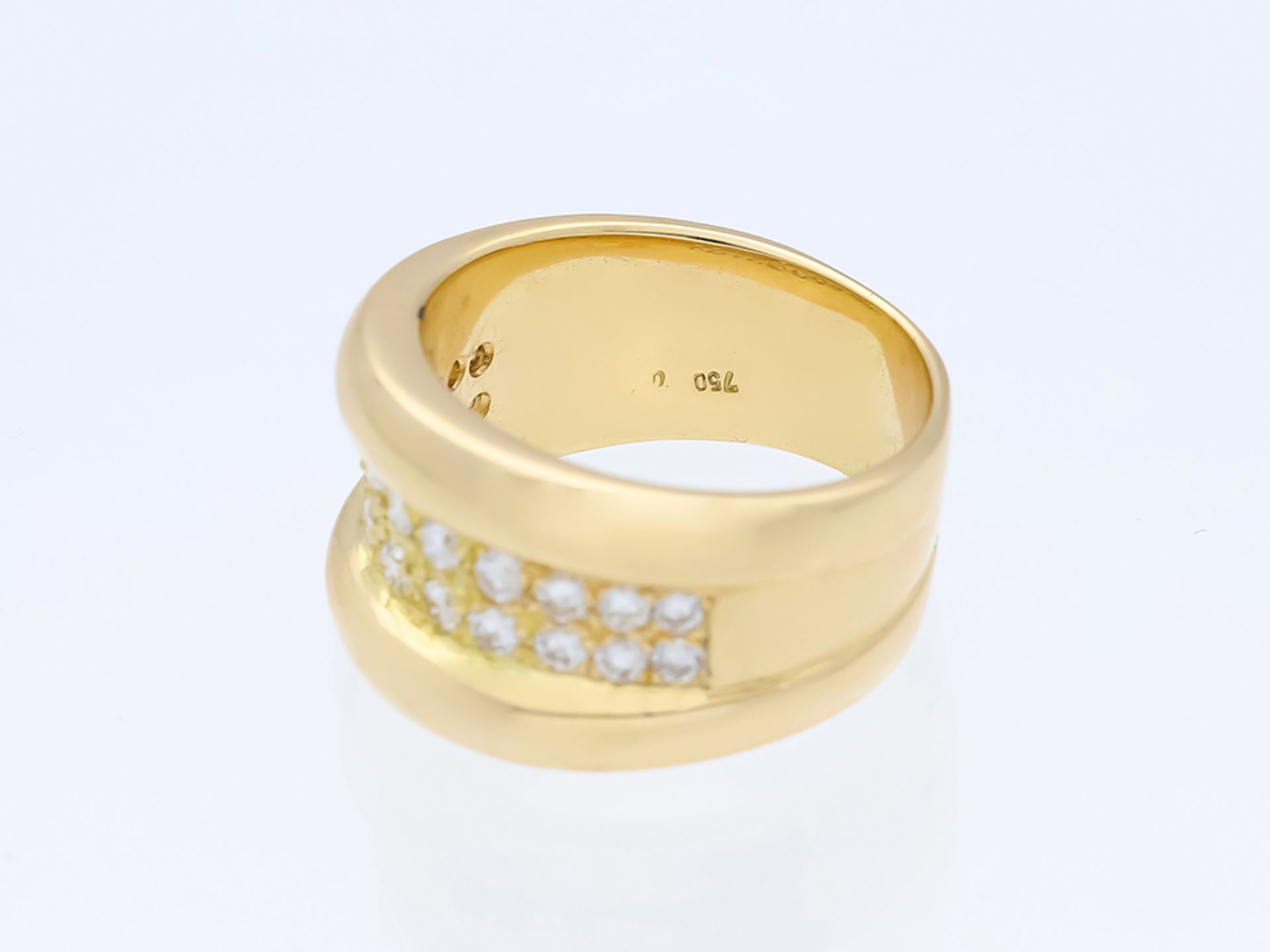 Ring Diamant 750 / 18 Karat Gelbgold - Bild 4 aus 6