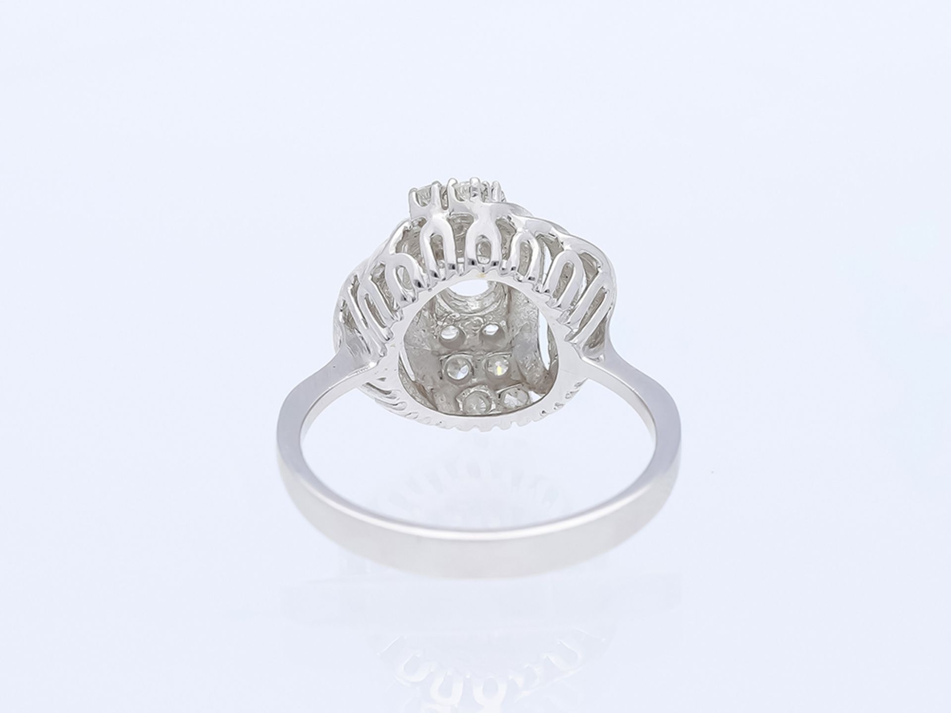 Ring Diamant 585 / 14 Karat Weißgold - Bild 3 aus 6
