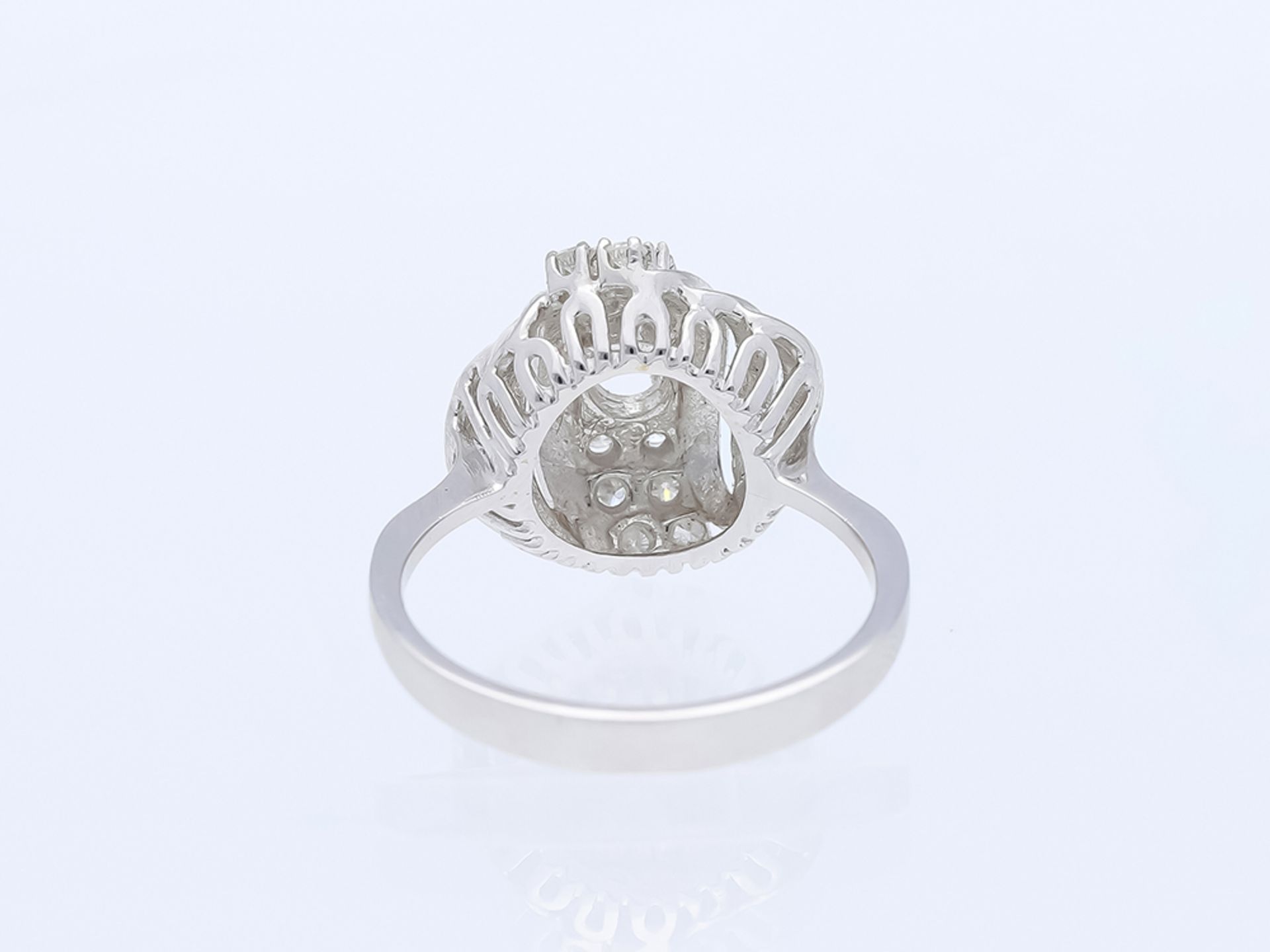 Ring Diamond 14 kt White gold - Image 3 of 6