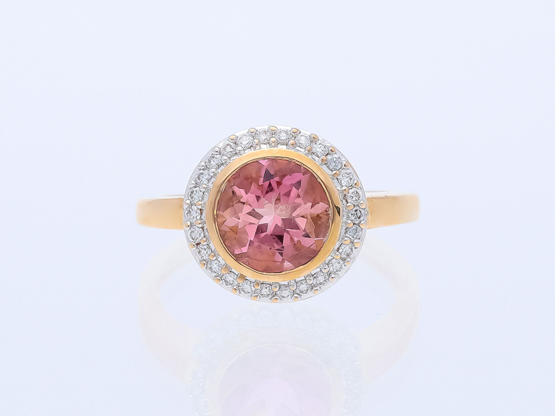 Ring Turmalin Diamant 585 / 14 Karat Rose Gold