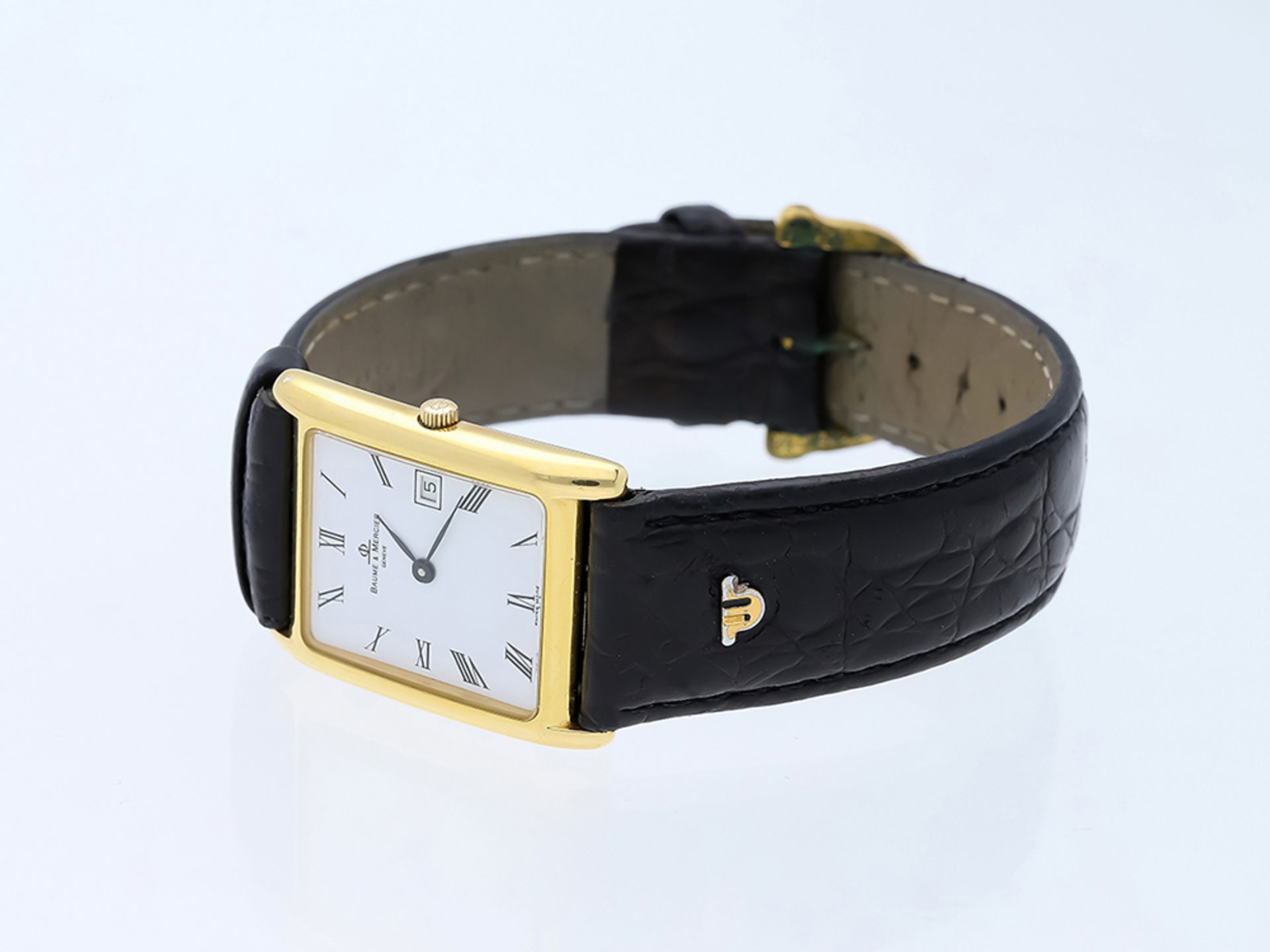 Baume Mercier Quartz 18 kt Yellow Gold Analogue Wristwatch - Image 3 of 6