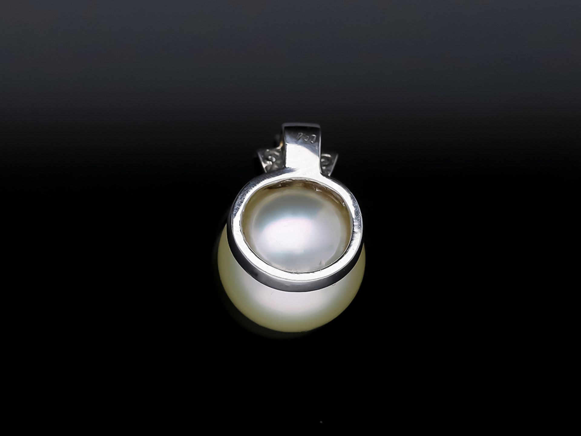 Pendant South Sea Pearl 750 White Gold Diamond - Image 3 of 8