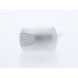 Ring Diamond 750 / 18 White Gold